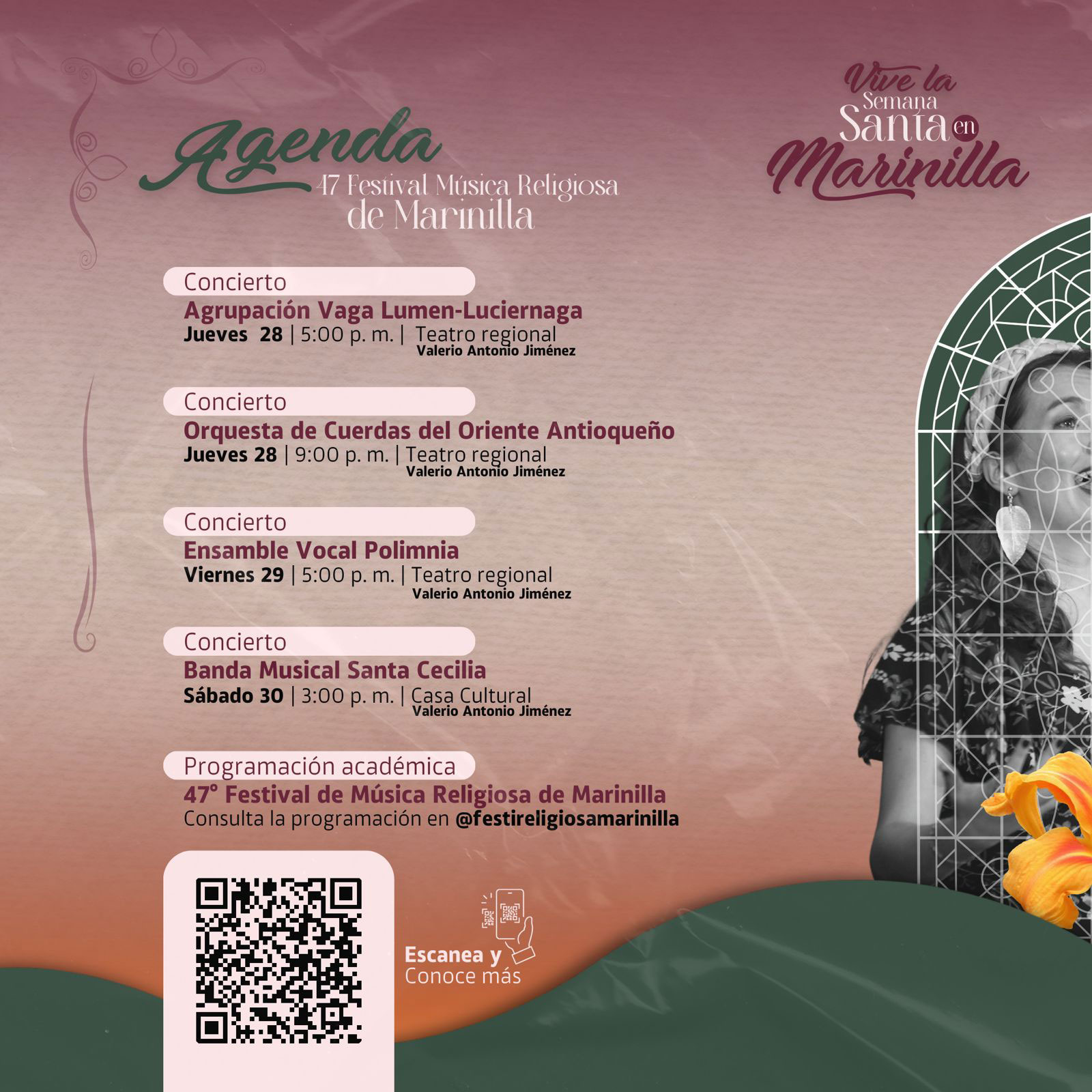Programación para Semana Santa en Marinilla, Antioquia